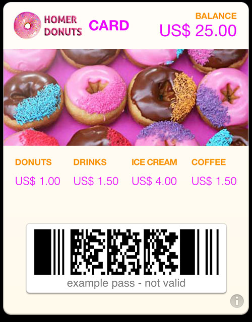 passbook pass donuts