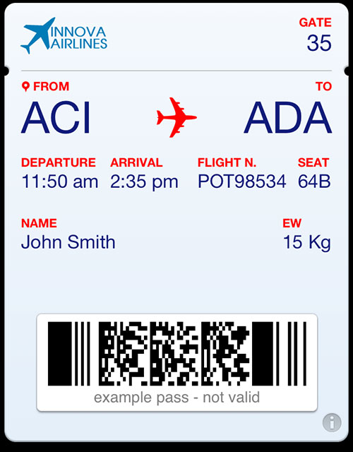 passbook pass airline
