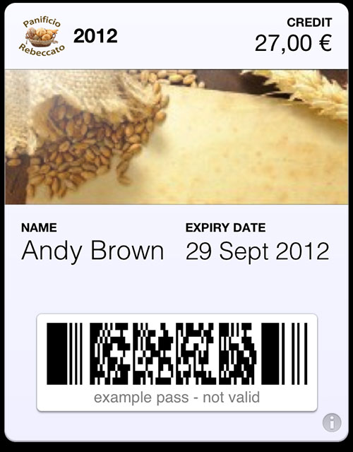 passbook pass bakery
