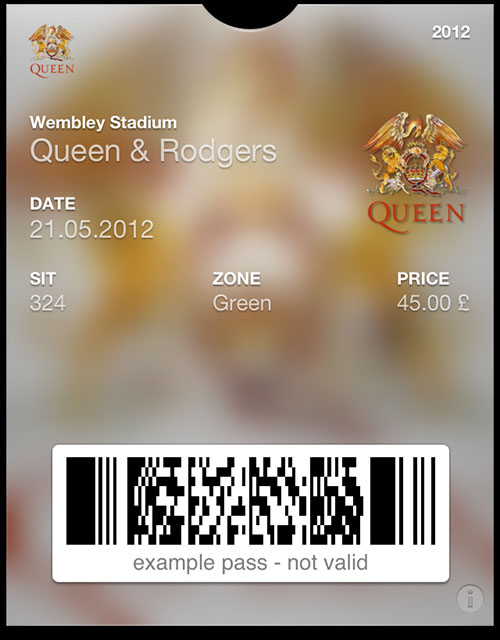 passbook pass concert
