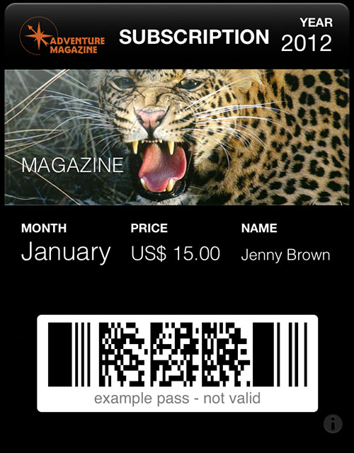 passbook pass magazine