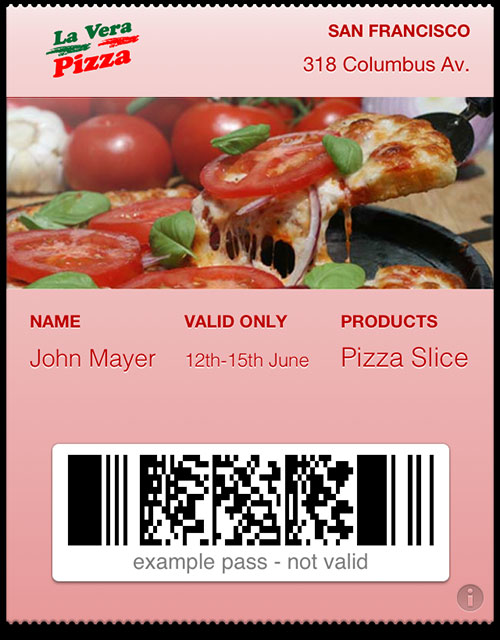 passbook pass restaurant