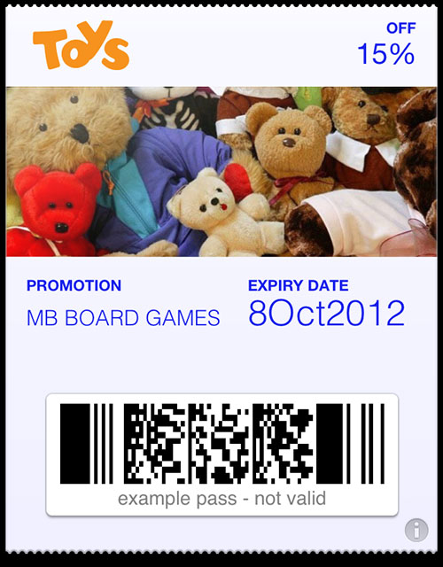passbook pass toys